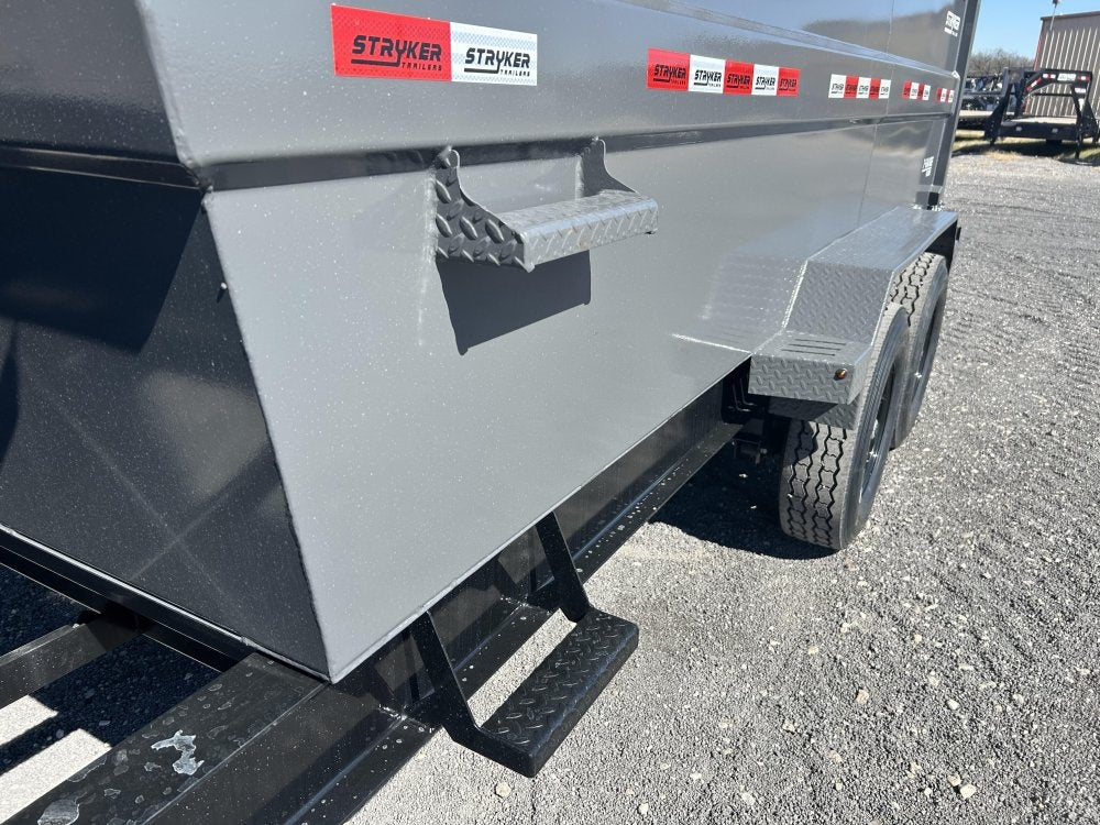 14' Stryker SDT Gooseneck Dump Trailer 48" Side Walls - (2) 7k Axles - Gooseneck Dump - Dump Trailers - TrailerSwap