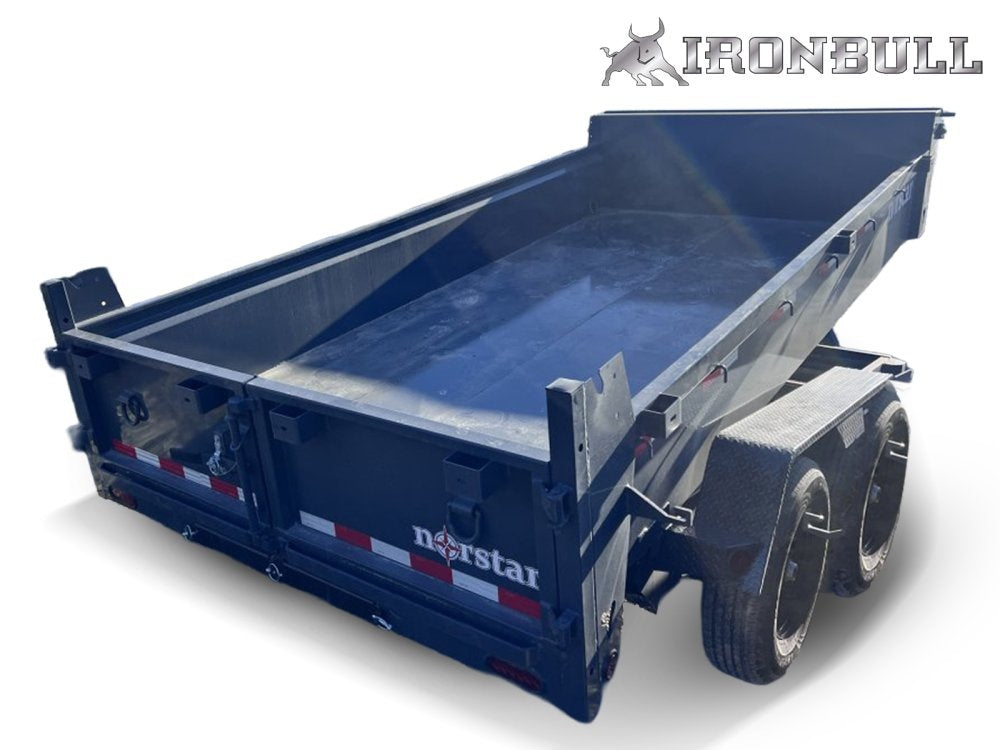 14' x 83" Iron Bull DTB Bumper Pull Dump Trailer 20" Side Walls - (2) 7,000 lb Axles - Dump Trailers/Dump Trailers - Stryker Dealership Group