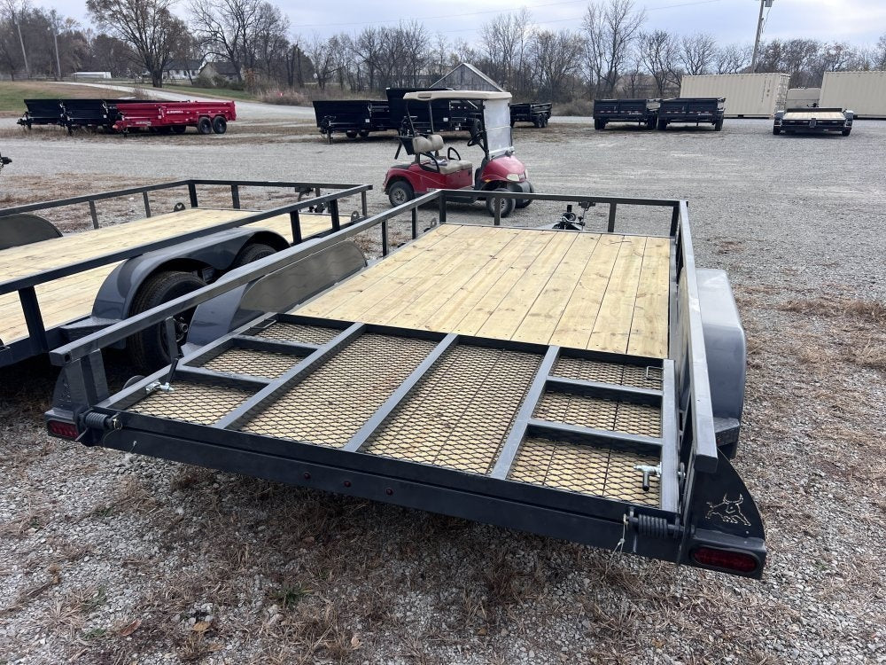 14' x 83" Iron Bull UTB Bumper Pull Utility Trailer - (2) 3,500 lb Axles - Utility & SXS - TrailerSwap