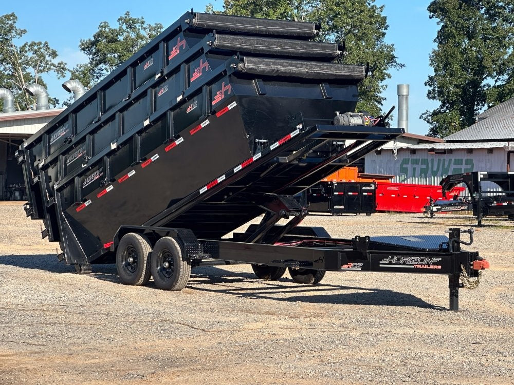 Horizon 16' RDZ BP Roll off Bundle (2) 7k Axles + 3 Bins w/ 4' Walls 7982-C