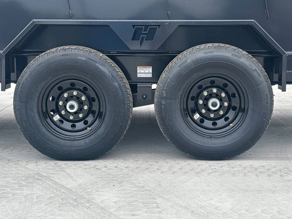 16' Dump Trailer GN 40" Side Walls - Telescopic Lift - 7k Axles - Bumper Pull Dump - Dump Trailers - TrailerSwap