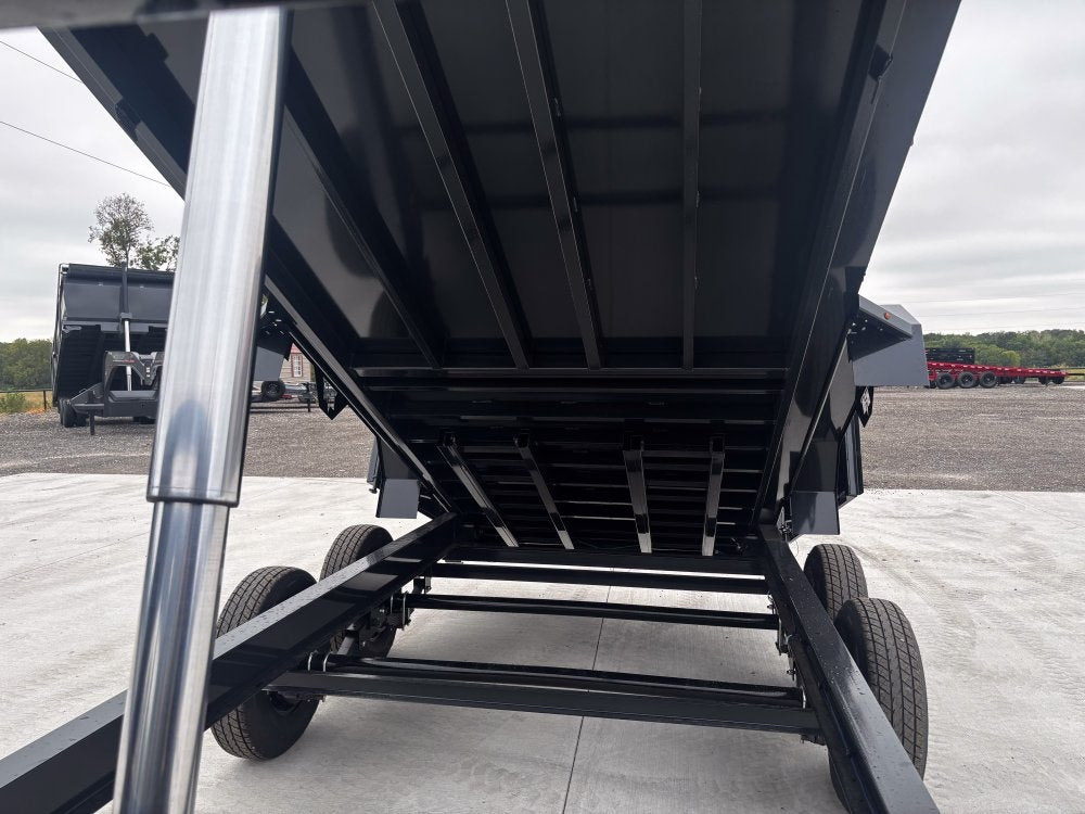 16' Dump Trailer GN 40" Side Walls - Telescopic Lift - 7k Axles - Bumper Pull Dump - Dump Trailers - TrailerSwap