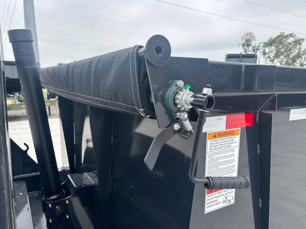 16' Dump Trailer GN 40" Side Walls - Telescopic Lift - 7k Axles - Bumper Pull Dump - Dump Trailers - TrailerSwap