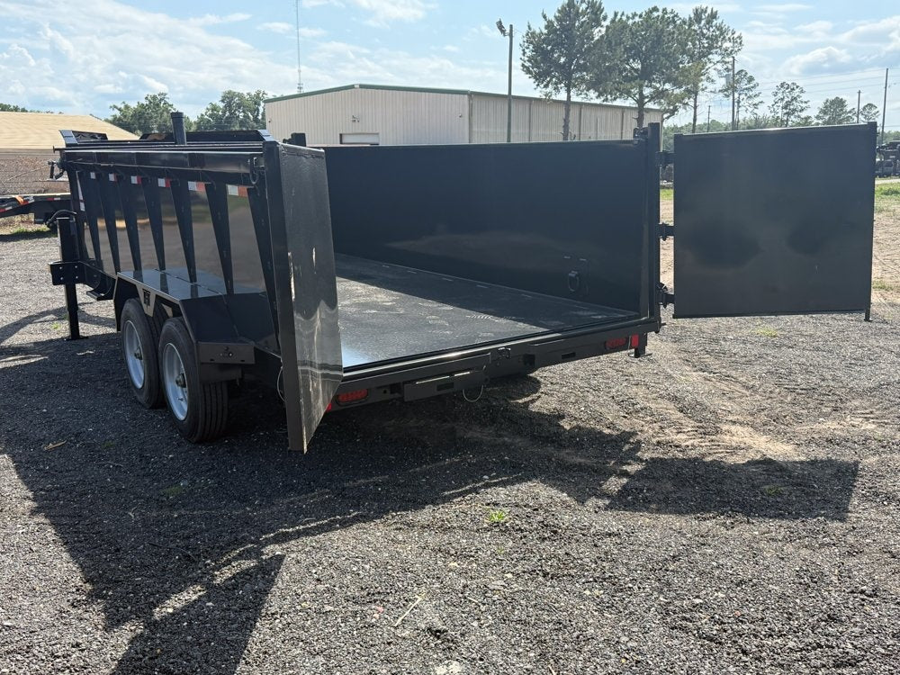 16' Dump Trailer GN 40" Side Walls - Telescopic lift - 8k Axles - Gooseneck Dump - Dump Trailers - TrailerSwap