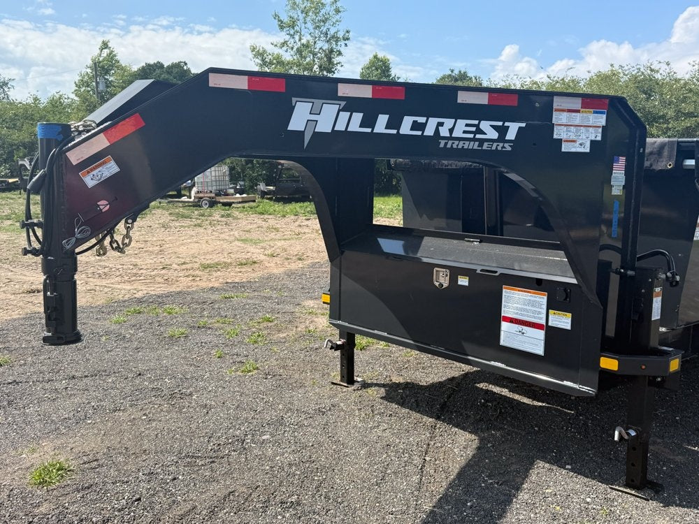 16' Dump Trailer GN 40" Side Walls - Telescopic lift - 8k Axles - Gooseneck Dump - Dump Trailers - TrailerSwap