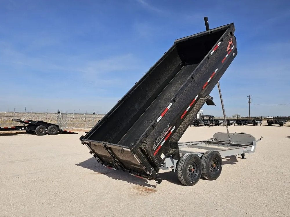 16' Horizon HZ7 Bumper Pull Dump Trailer 36" Side Walls - (2) 8K Axles - Bumper Pull Dump - TrailerSwap