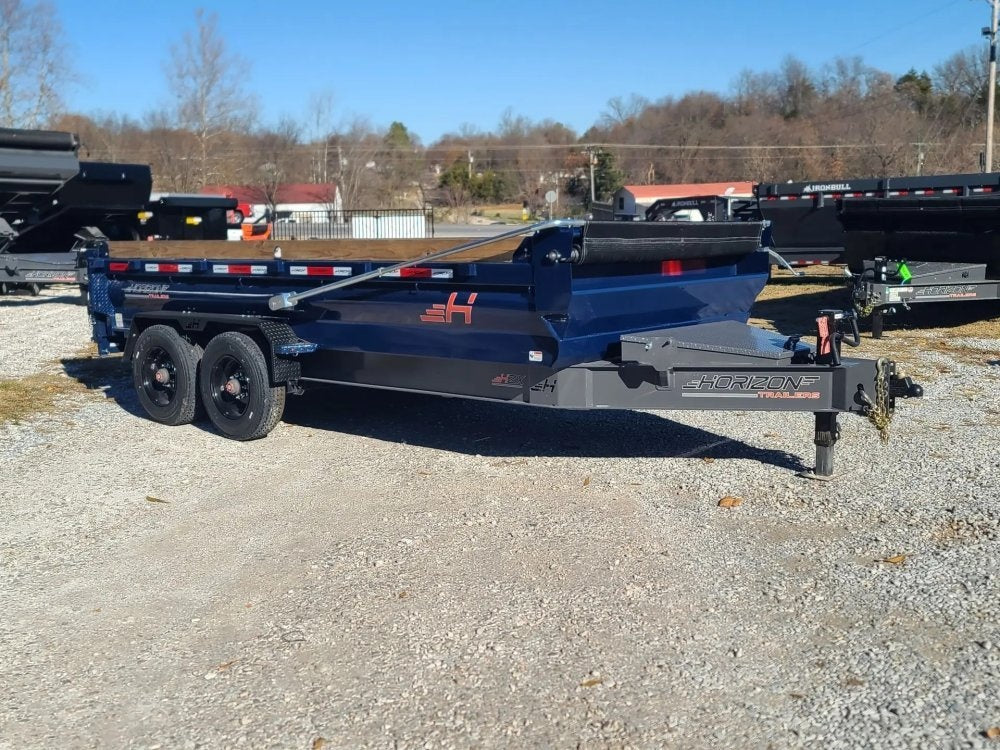 16' Horizon HZX Gooseneck Dump Trailer 24" Side Walls - (2) 10K Axles - Gooseneck Dump - TrailerSwap