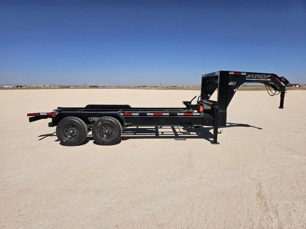 16' Horizon RDZ Gooseneck Roll Off Base Trailer - (2) 7K Axles - Roll Off Base Trailer - RO 16' Gooseneck - TrailerSwap
