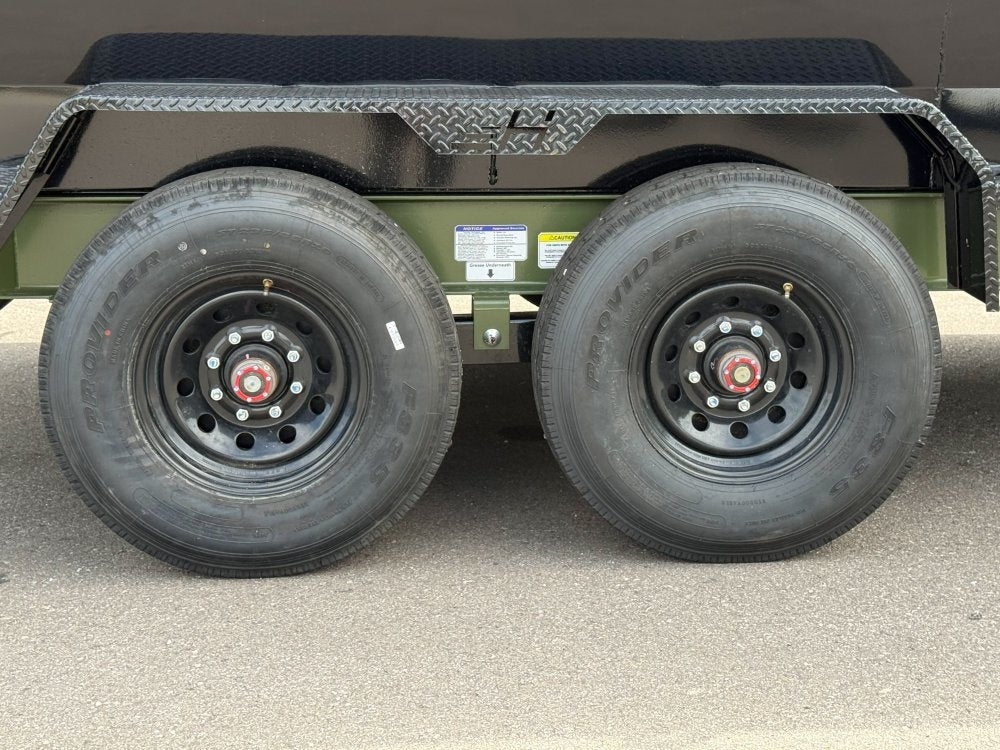 16' HZ7 Dump 48" Sides - 8K Axles - 12 Ton Telescopic Lift - 14 Ply Tires, 2 Speed Jack - Bumper Pull Dump - Dump Trailers - TrailerSwap