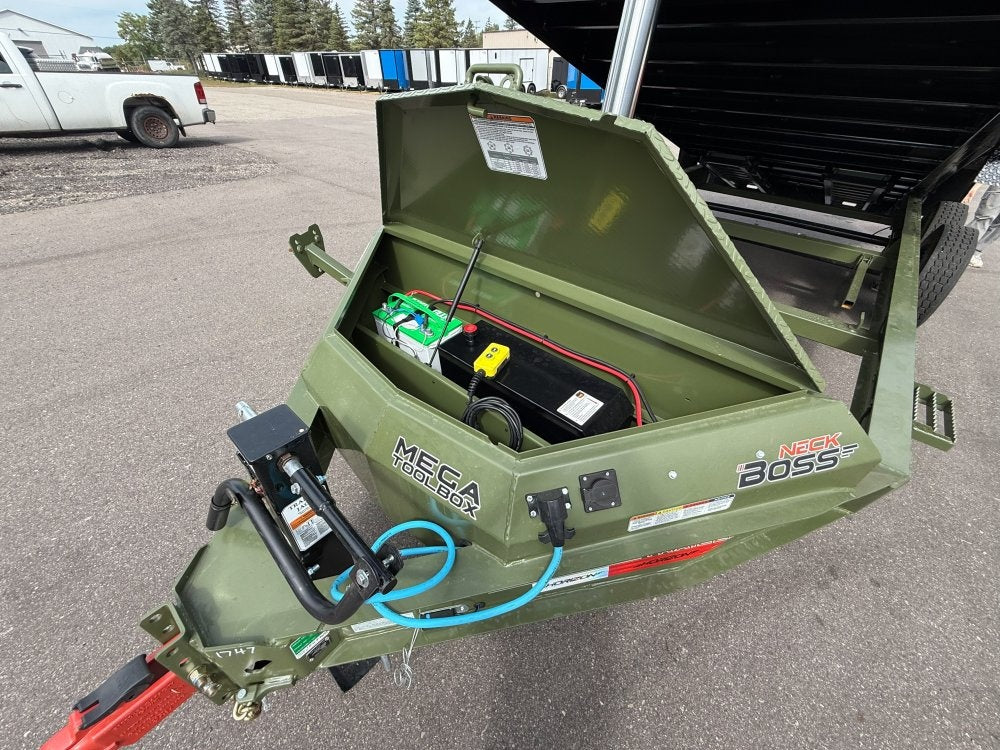 16' HZ7 Dump 48" Sides - 8K Axles - 12 Ton Telescopic Lift - 14 Ply Tires, 2 Speed Jack - Bumper Pull Dump - Dump Trailers - TrailerSwap