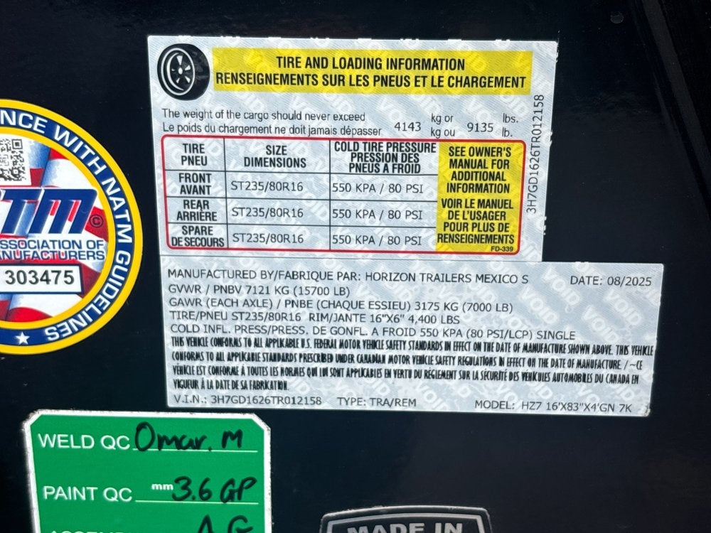 16' HZ7 GN Dump 48" Sides - 7K Axles - Gooseneck Dump - Dump Trailers - TrailerSwap