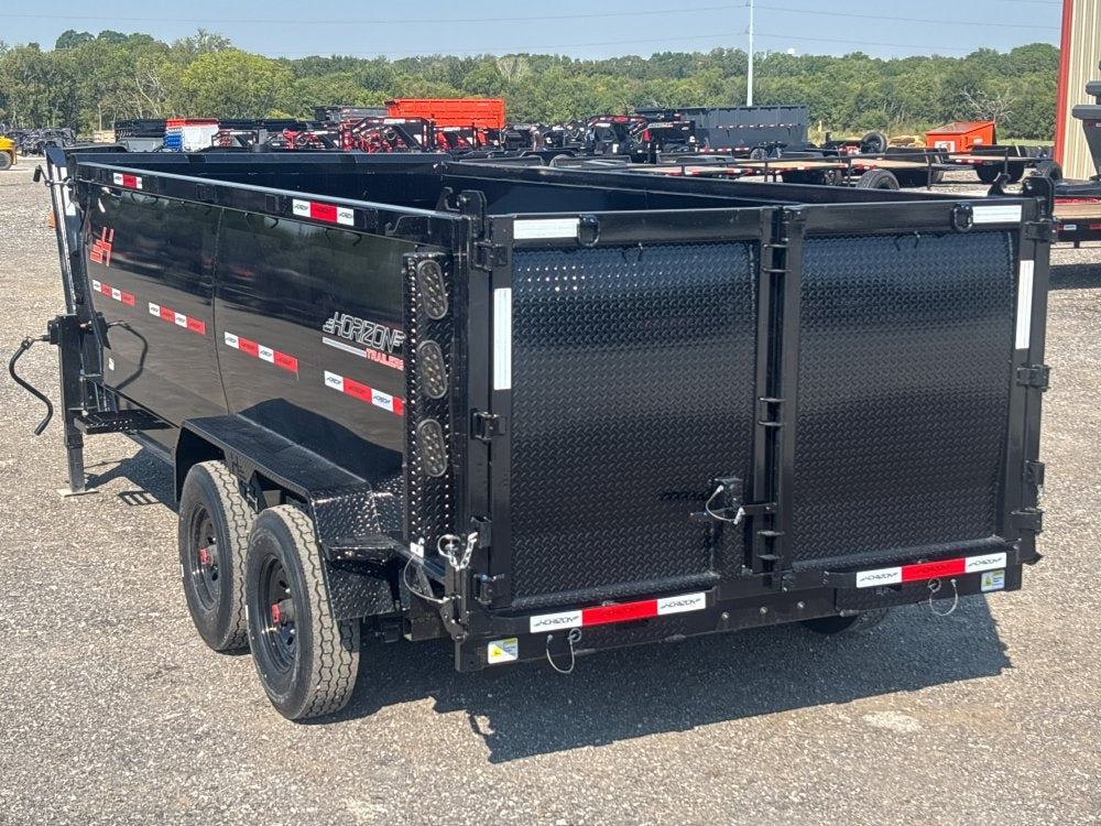 16' HZ7 GN Dump 48" Sides - 8K Axles - 12 Ton Telescopic Lift - 14 Ply Tires, 2 Speed Jackk - Gooseneck Dump - Dump Trailers - TrailerSwap