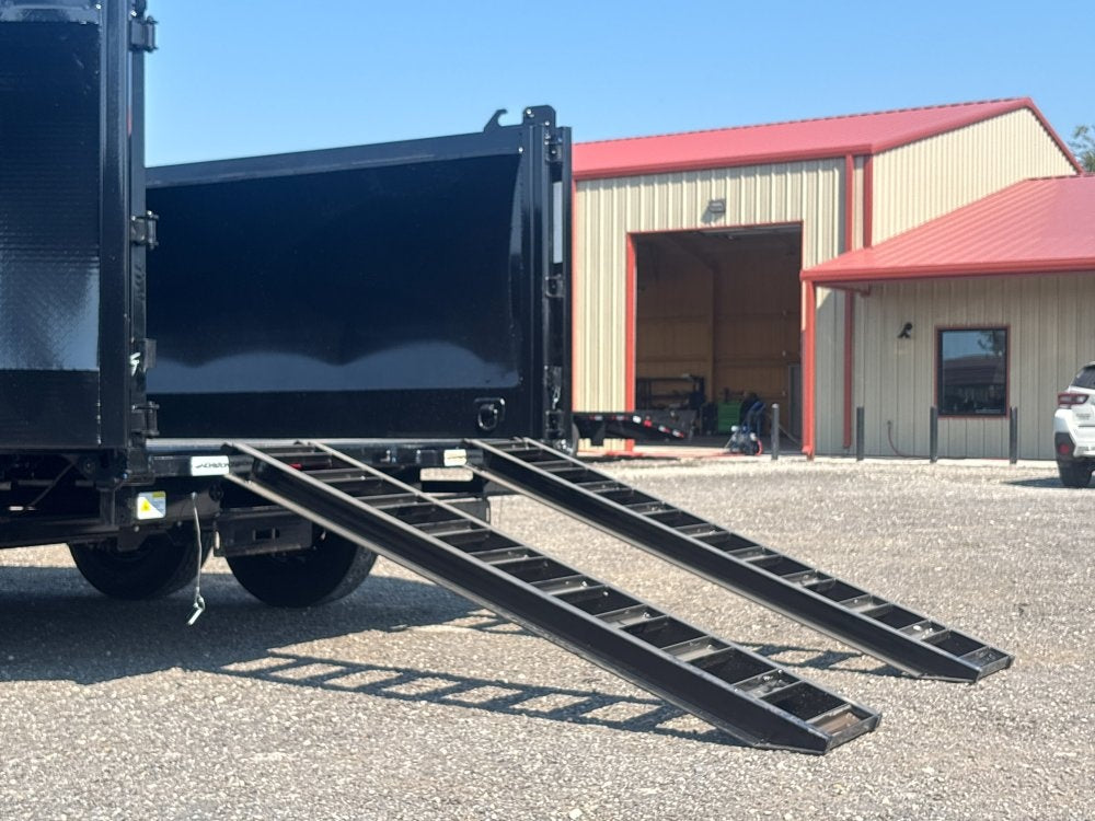 16' HZ7 GN Dump 48" Sides - 8K Axles - 12 Ton Telescopic Lift - 14 Ply Tires, 2 Speed Jackk - Gooseneck Dump - Dump Trailers - TrailerSwap