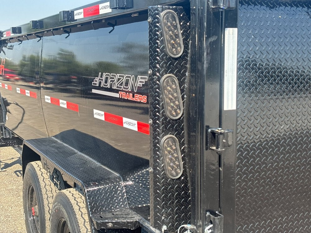 16' HZ7 GN Dump 48" Sides - 8K Axles - 12 Ton Telescopic Lift - 14 Ply Tires, 2 Speed Jackk - Gooseneck Dump - Dump Trailers - TrailerSwap