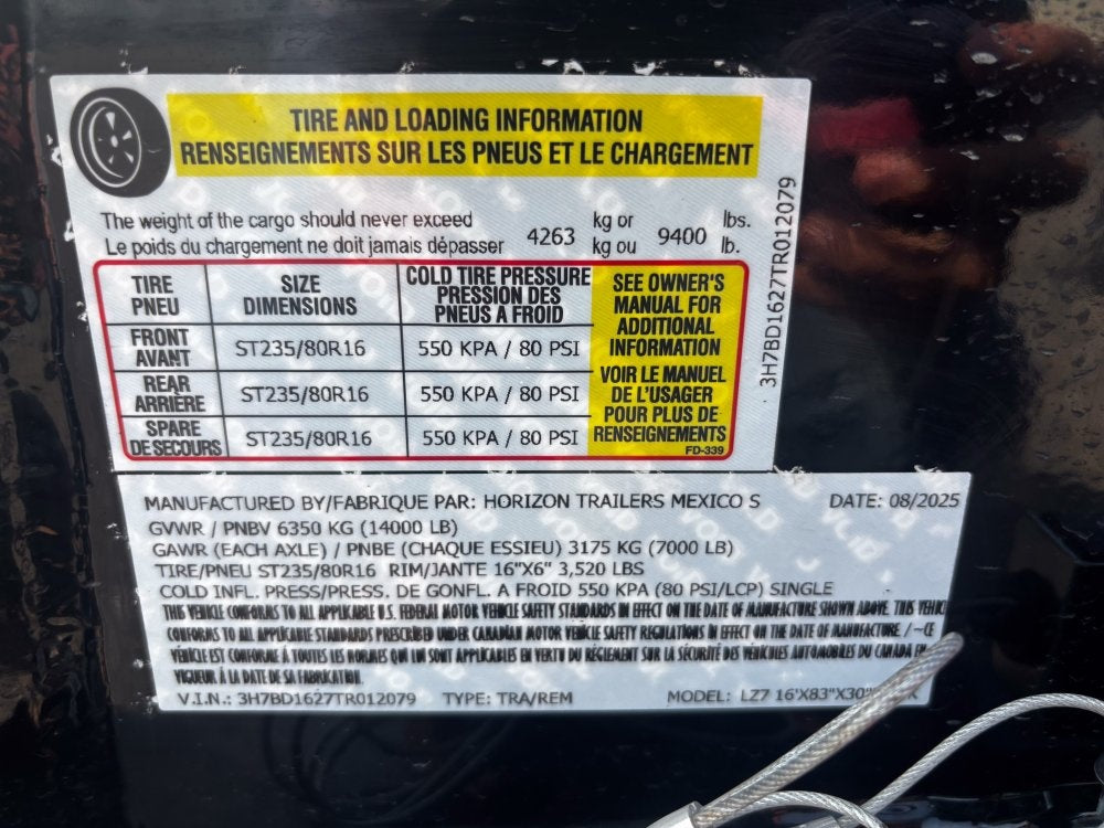 16' LZ7 Dump Trailer 38" Walls - Scissor Lift - 14K GWVR - 14ply Tires - 3 Way Door - Ramps - Bumper Pull Dump - Dump Trailers - TrailerSwap