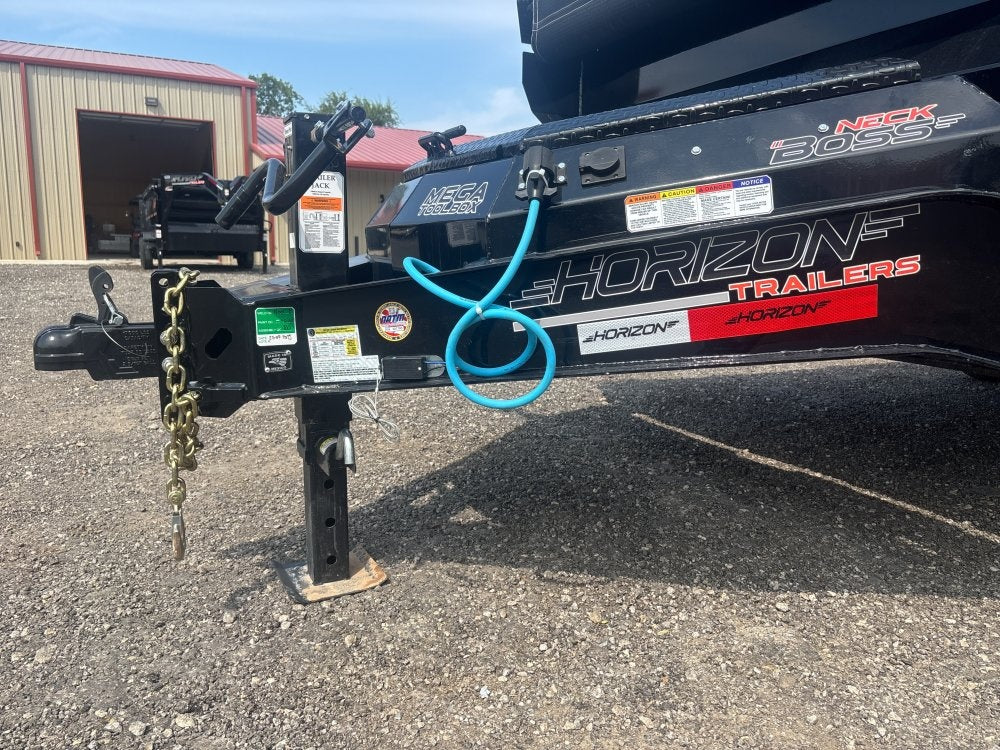 16' LZ7 Dump Trailer 38" Walls - Scissor Lift - 14K GWVR - 14ply Tires - 3 Way Door - Ramps - Bumper Pull Dump - Dump Trailers - TrailerSwap