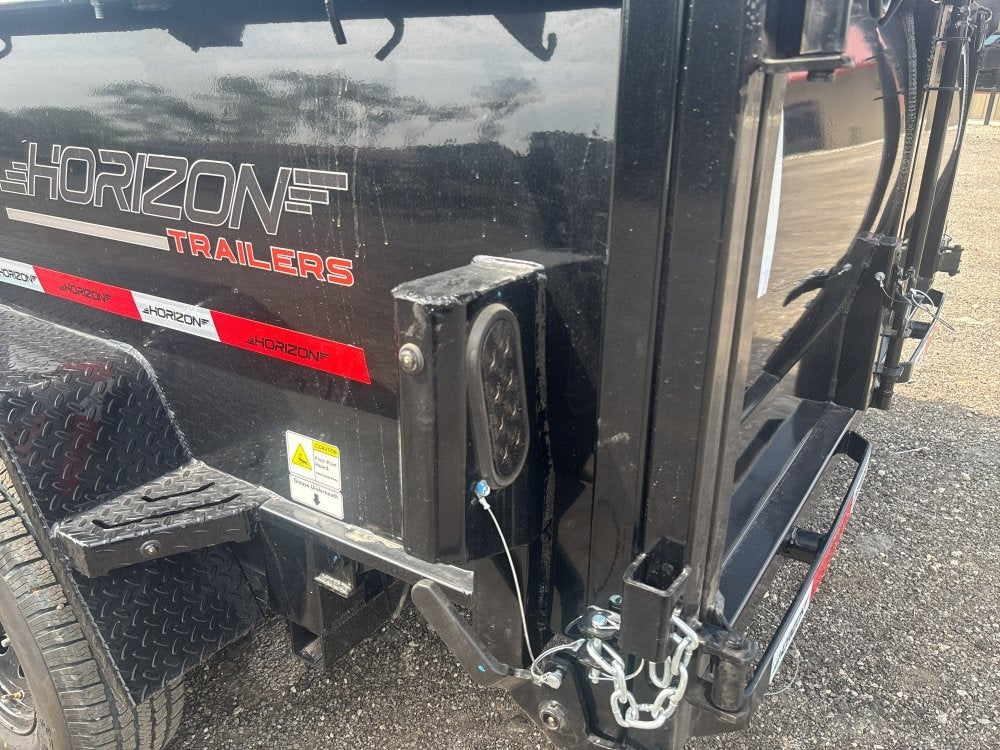 16' LZ7 Dump Trailer 38" Walls - Scissor Lift - 14K GWVR - 14ply Tires - 3 Way Door - Ramps - Bumper Pull Dump - Dump Trailers - TrailerSwap