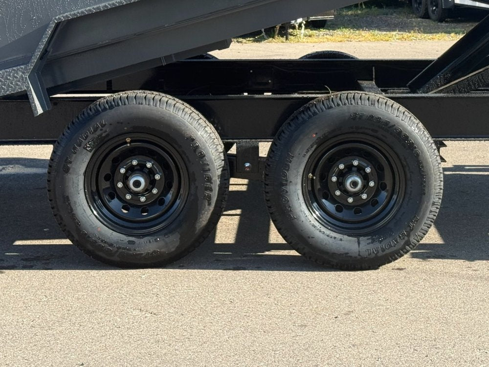 16' SDT Dump Trailer 36" Side Walls - 620 Scissor Lift - 3 Way Gate - Bumper Pull Dump - Dump Trailers - TrailerSwap