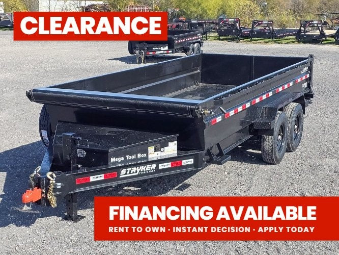 16' Stryker SDT Bumper Pull Dump Trailer 24" Side Walls - (2) 7k Axles - Bumper Pull Dump - Dump Trailers - TrailerSwap