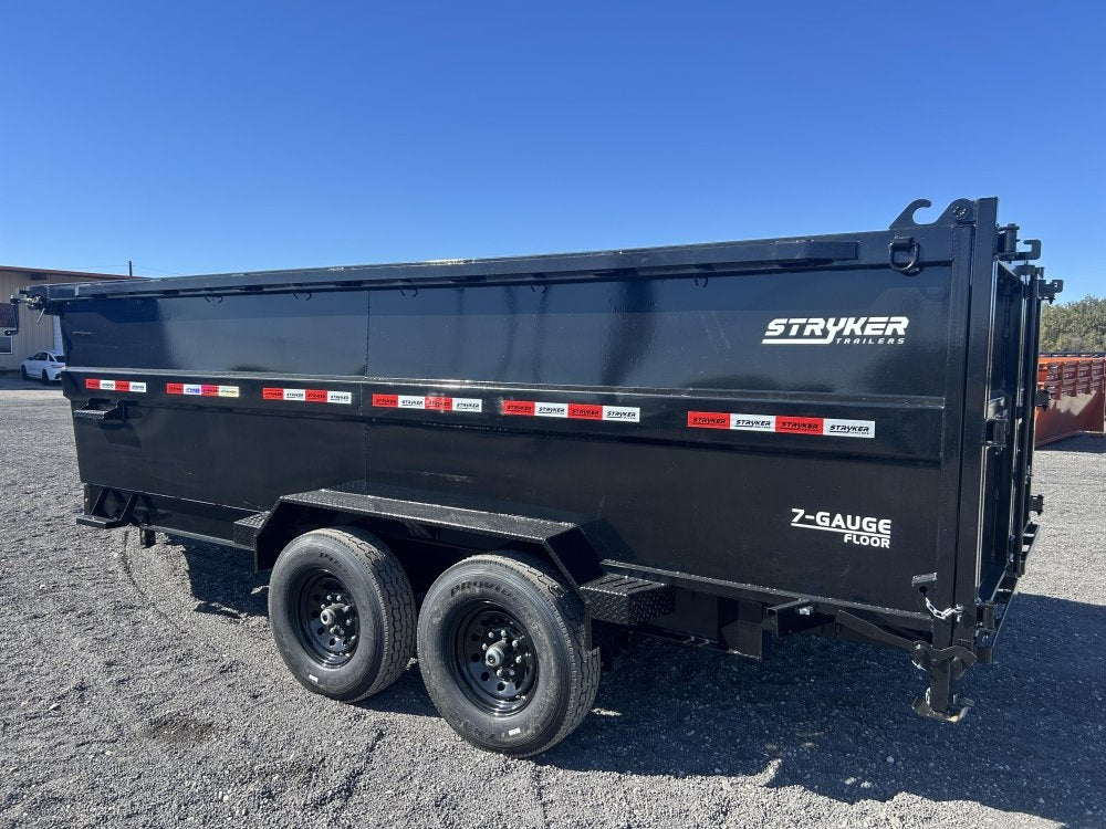 16' Stryker SDT Bumper Pull Dump Trailer 48" Side Walls - (2) 7k Axles - Bumper Pull Dump - Dump Trailers - TrailerSwap