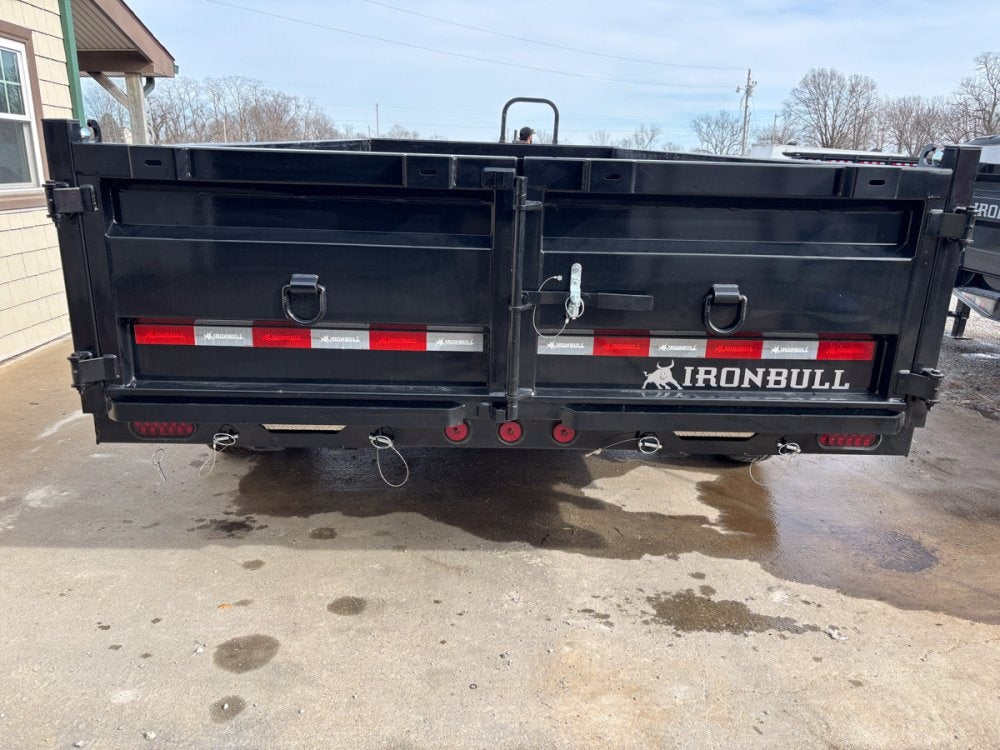 16' x 83" Iron Bull DTB Bumper Pull Dump Trailer 24" Side Walls - (2) 7,000 lb Axles - Bumper Pull Dump - Dump Trailers - TrailerSwap