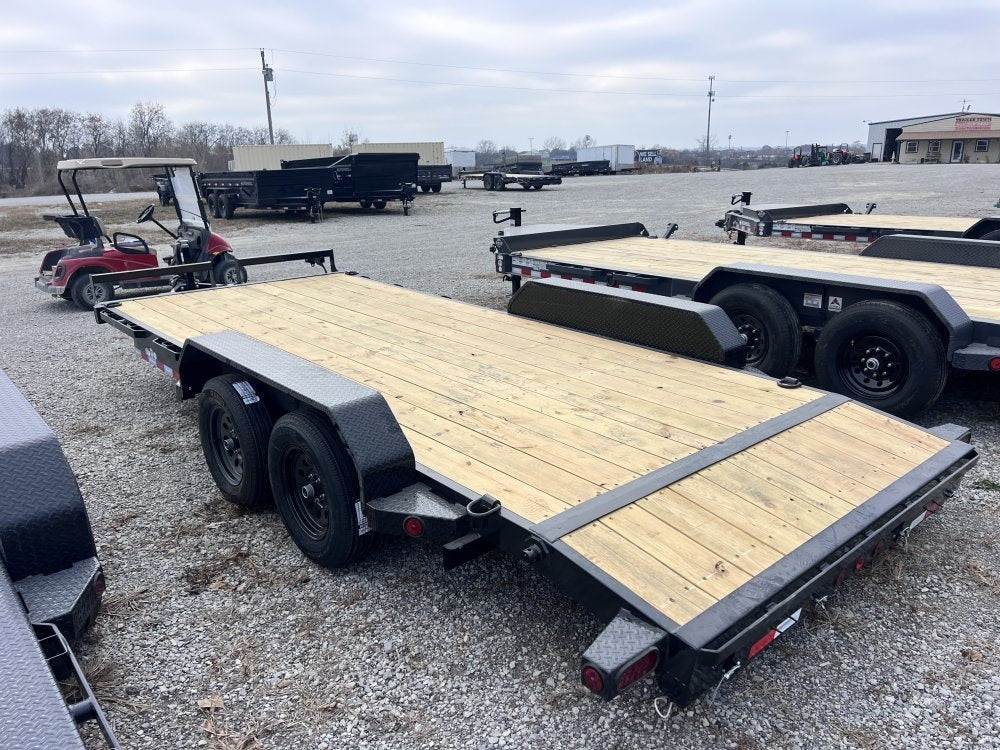 18' Iron Bull EWB Bumper Pull Equipment Trailer Slide In Ramps - (2) 3,500 lb Axles - Equipment Trailers - TrailerSwap