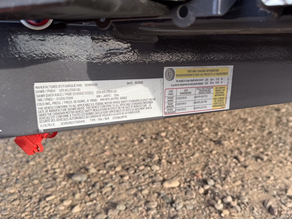 18' UTX Bumper Pull Utility (2) 3.5k Axles, 4' Mesh Flip Ramp - Utility & SXS - Stryker Dealership Group