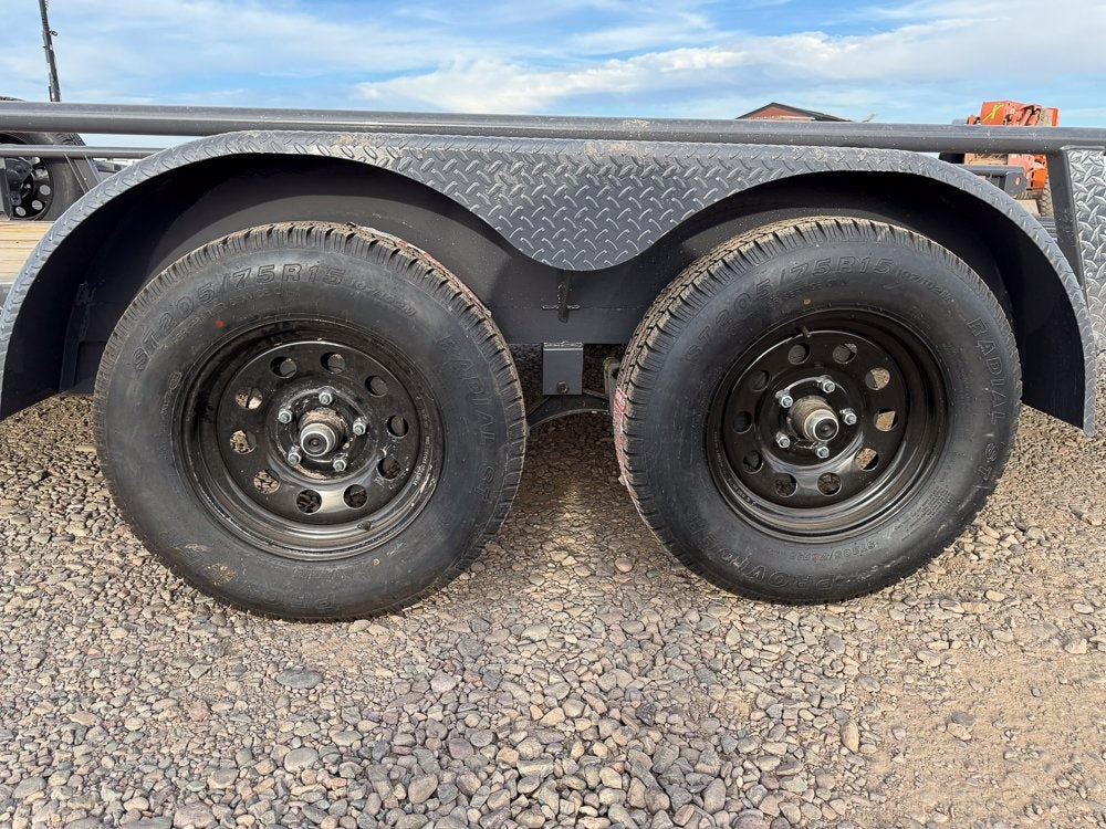 18' UTX Bumper Pull Utility (2) 3.5k Axles, 4' Mesh Flip Ramp - Utility & SXS - Stryker Dealership Group