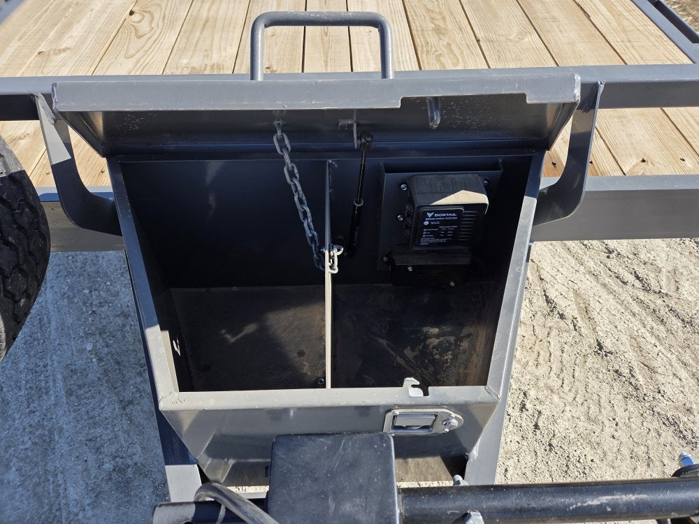 20' Stryker SET Bumper Pull Equipment Trailer Stand Up Ramps - (2) 7K Axles - Low Profile Equipment Trailers - TrailerSwap
