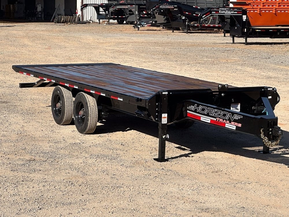 22' Horizon FFT Bumper Pull Full Deckover TIlt Trailer - (2) 10K Axles - Bumper Pull Deckover - Deckover Tilt - TrailerSwap