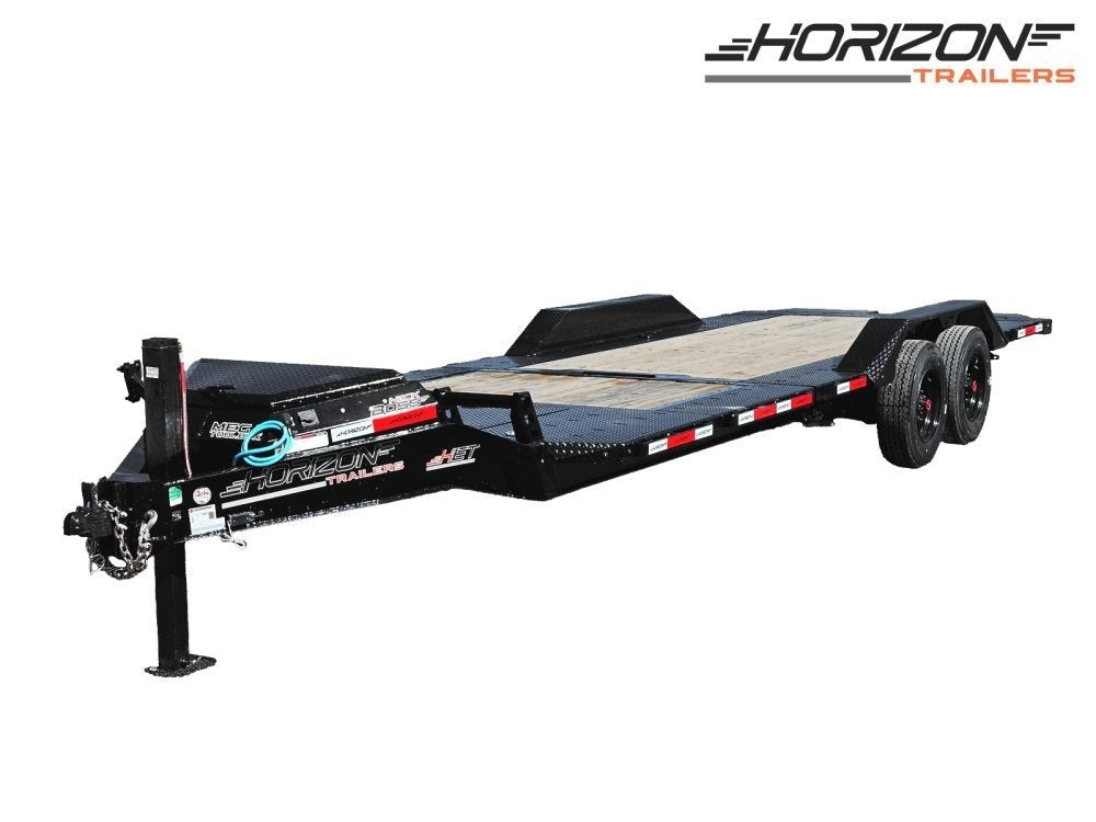 24' Tilt Equipment Trailer Bumper Pull 102" Wide (2) 10K Axles - Equipment Tilt - TrailerSwap