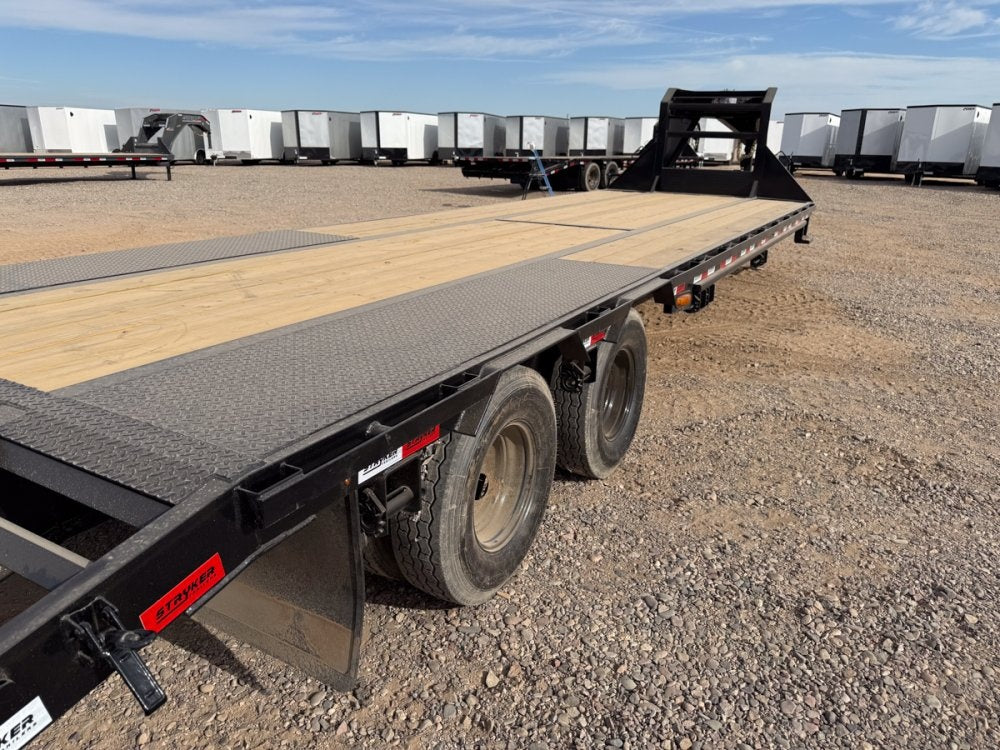 32' Stryker Gooseneck (2) 10K Axles Mega Ramps Dual Wheels 3463