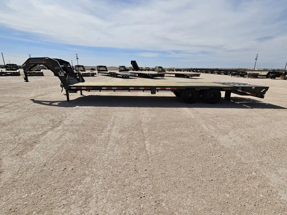 30' Horizon FHZ Gooseneck Dual Wheel Deckover Trailer Mega Ramps - (2) 10K Axles 16430
