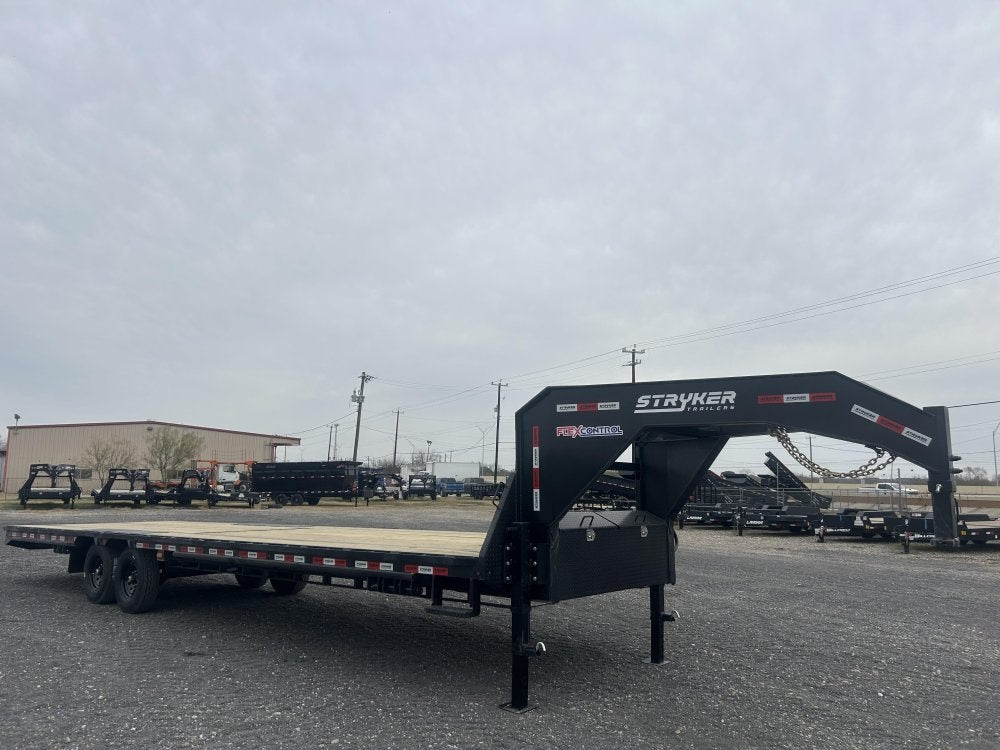 32' Stryker Gooseneck Deckover Trailer Straight Deck - (2) 7K Axles - Hotshot Non-CDL - DO 7K SD - TrailerSwap