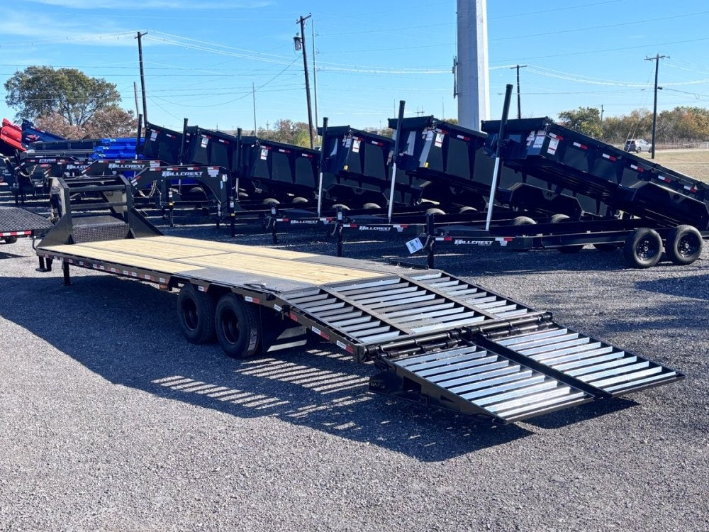 32' Stryker Gooseneck Dual Wheel Deckover Trailer Mega Ramps - (2) 12K Axles - Dual Wheel Deckover - DO 12K MR - TrailerSwap