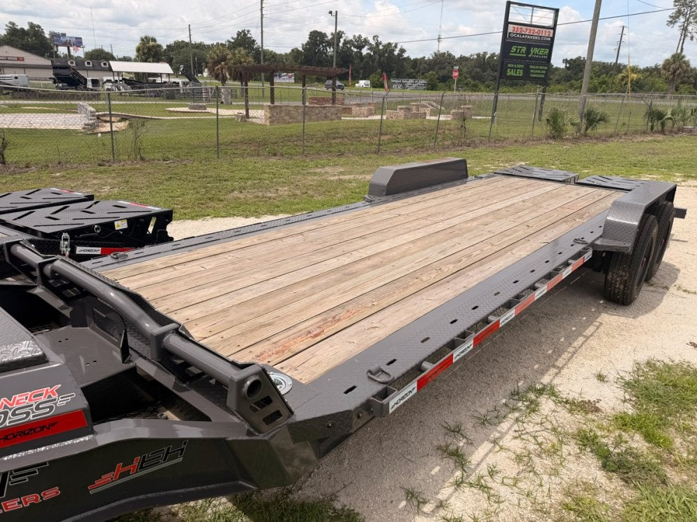 22' HEH Equipment Trailer 82" Wide, W/ 3' Dove W/ Mountain Ramps 14753