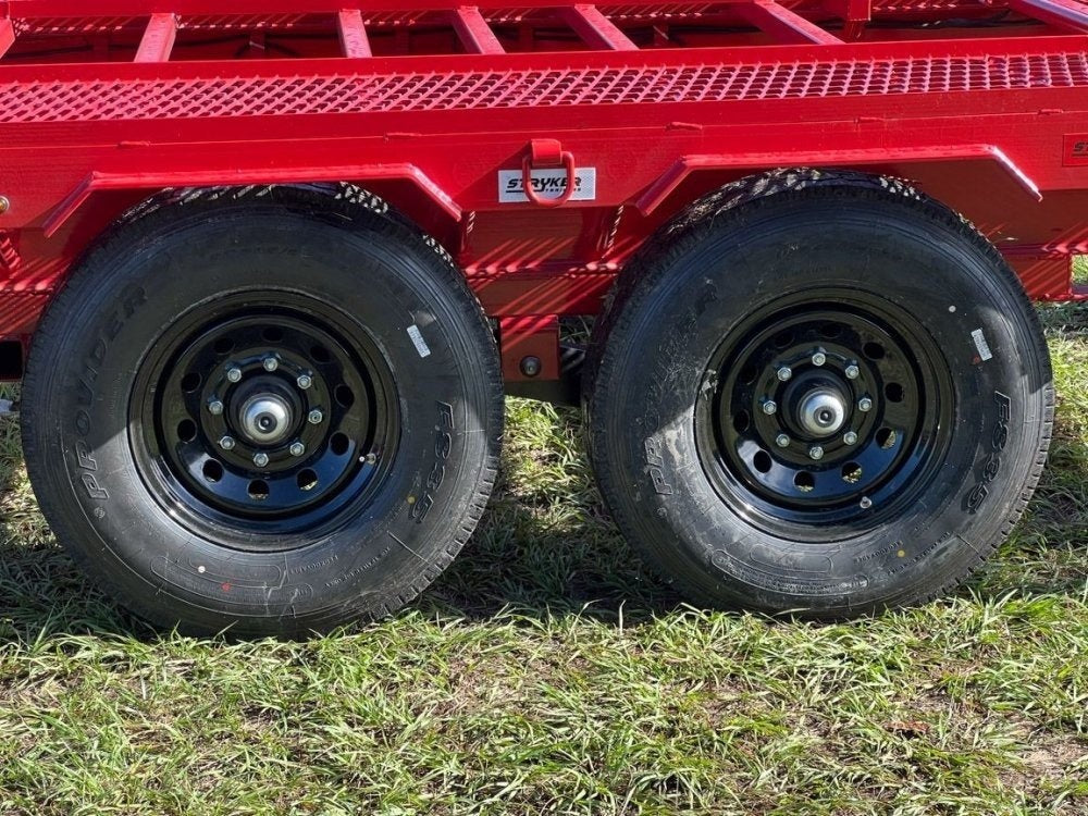 36' Bumper Pull Two Car Trailer (2) 8k Axles - Mesh Deck - 14 ply Tires & Spare - Winch - Two Car Hauler - Multi Car Haulers - TrailerSwap