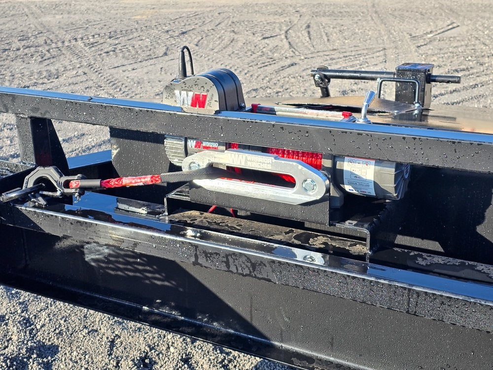 36' Bumper Pull Two Car Trailer (2) 8k Axles - Mesh Deck - 14 ply Tires & Spare - Winch - Two Car Hauler - Multi Car Haulers - TrailerSwap