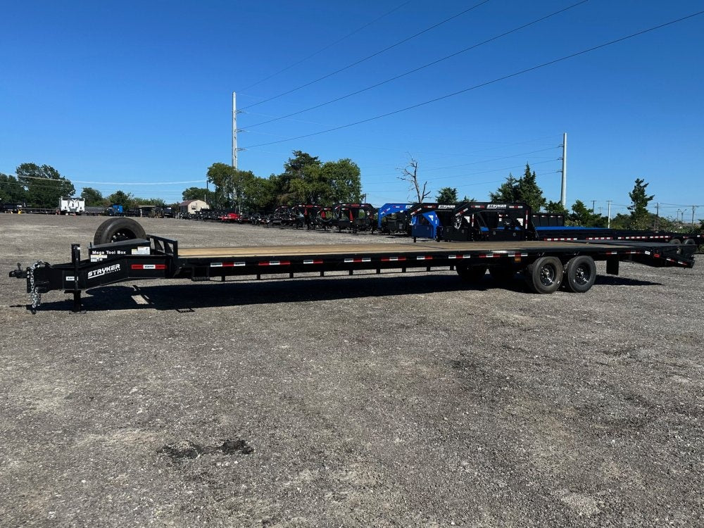 36' Stryker Stryker Bumper Pull Deckover Trailer Mega Ramps - (2) 8k Axles - Hotshot Non-CDL - DO 8K MR - TrailerSwap