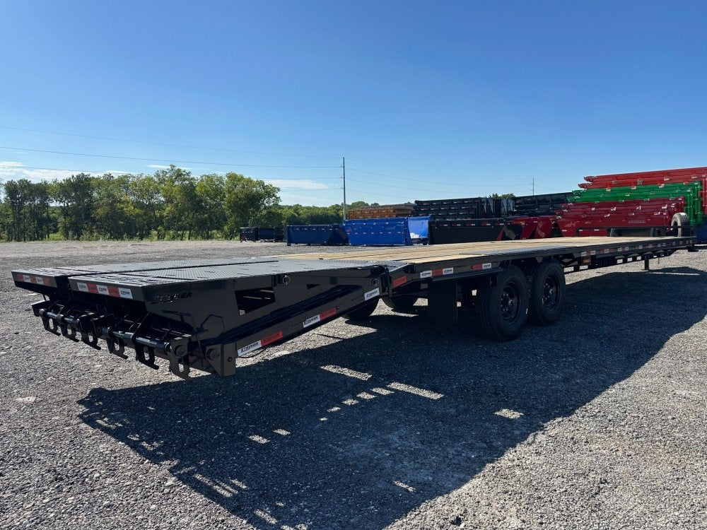 36' Stryker Stryker Bumper Pull Deckover Trailer Mega Ramps - (2) 8k Axles - Hotshot Non-CDL - DO 8K MR - TrailerSwap
