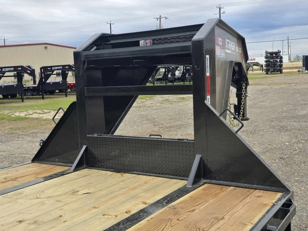 40' Stryker Gooseneck (2) 12K Axles Mega Ramps Dual Wheels 3476