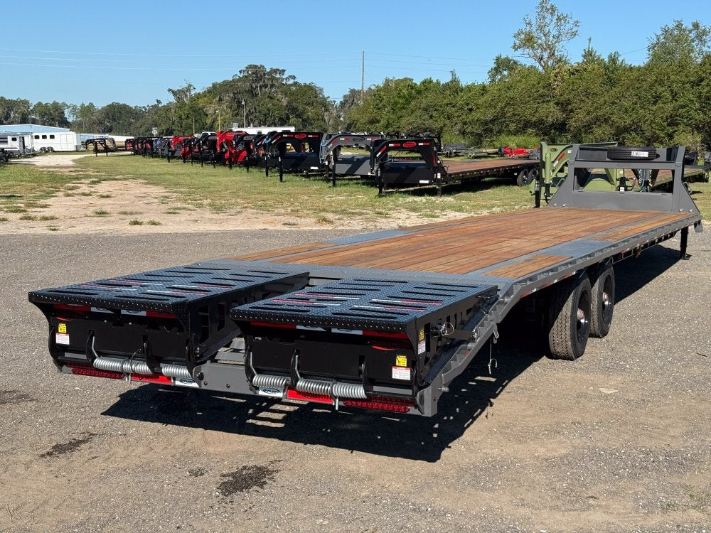 40' DKO Gooseneck Deckover 35' + 5' Mega Ramps (2) 10K Axles - Hotshot Non-CDL - DO 10K MR SS - TrailerSwap