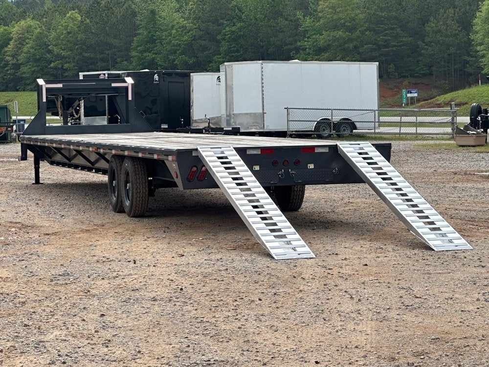 40' ECO Gooseneck (2) 7k Axles Straight 14k GVWR 14ply Tires - Hotshot Non-CDL - DO 7K SD - TrailerSwap
