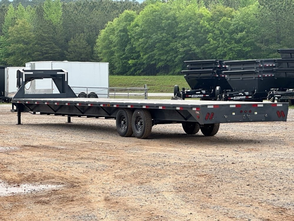 40' ECO Gooseneck (2) 7k Axles Straight 14k GVWR 14ply Tires - Hotshot Non-CDL - DO 7K SD - TrailerSwap