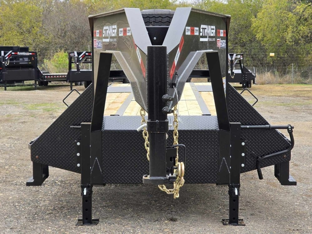 40' Stryker Gooseneck (2) 12K Axles Mega Ramps Dual Wheels - Dual Wheel Deckover/DO 12K MR - Stryker Dealership Group