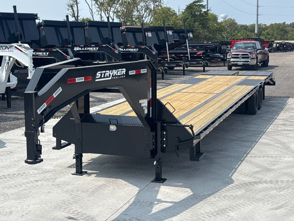 40' Stryker Gooseneck Hotshot Non-CDL Deckover Trailer Mega Ramps - (2) 10K Axles - Derated - Hotshot Non-CDL - DO 10K MR SS - TrailerSwap