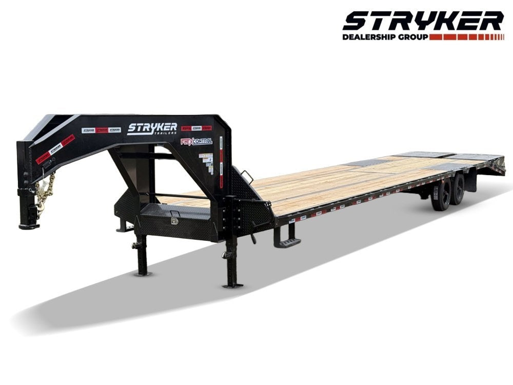 40' Stryker Gooseneck Hotshot Non-CDL Deckover Trailer Mega Ramps - (2) 8K Axles - Hotshot Non-CDL - DO 8K MR - TrailerSwap