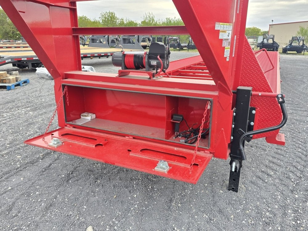 44' Mesh Deck (3) 7k Axles - 12k GVWR Derated- 14 Ply Tires w/Spare - 10' Aluminum Ramps - Warrior W - Truck & Van Trailers - Truck & Van Trailers - TrailerSwap