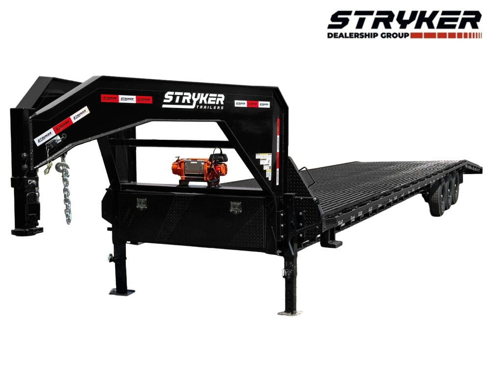 44' Stryker Gooseneck Full Width Mesh Deck Multi Car Hauler (3) 7k Axles - 12k GVWR Derated - Multi Car Haulers - Truck & Van Trailers - TrailerSwap