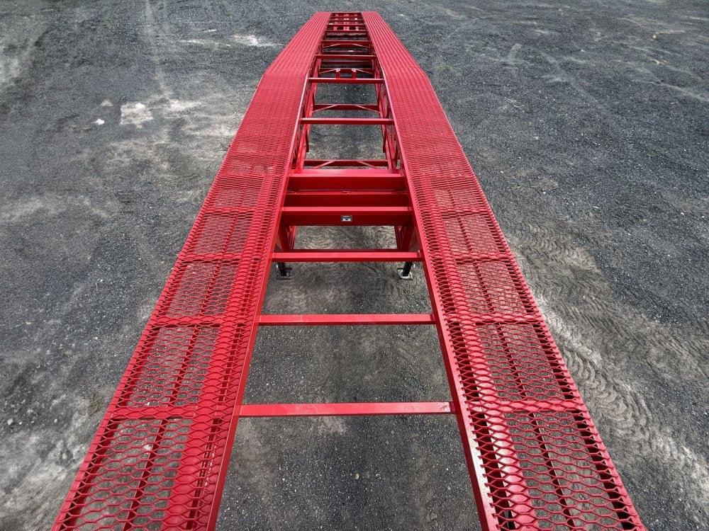 50' Wedge Car Hauler (3) 7k Axles - Winch - 14ply Tires plus Spare - 10' Aluminum Ramps - Wedge 3 Car Hauler - Multi Car Haulers - TrailerSwap